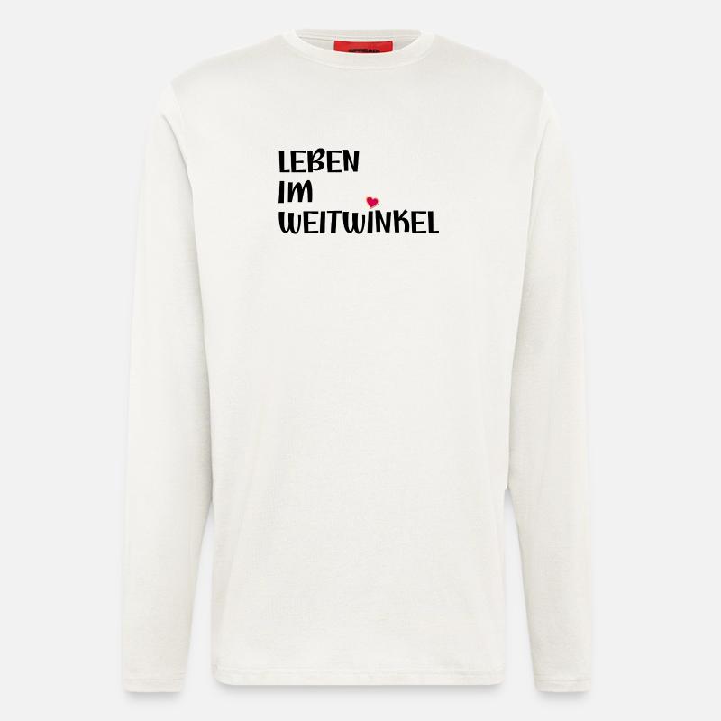 LEBEN IM WEITWINKEL - SOLIDARITAET - Langarmshirt - made by SPREAD  - OFF WHITE