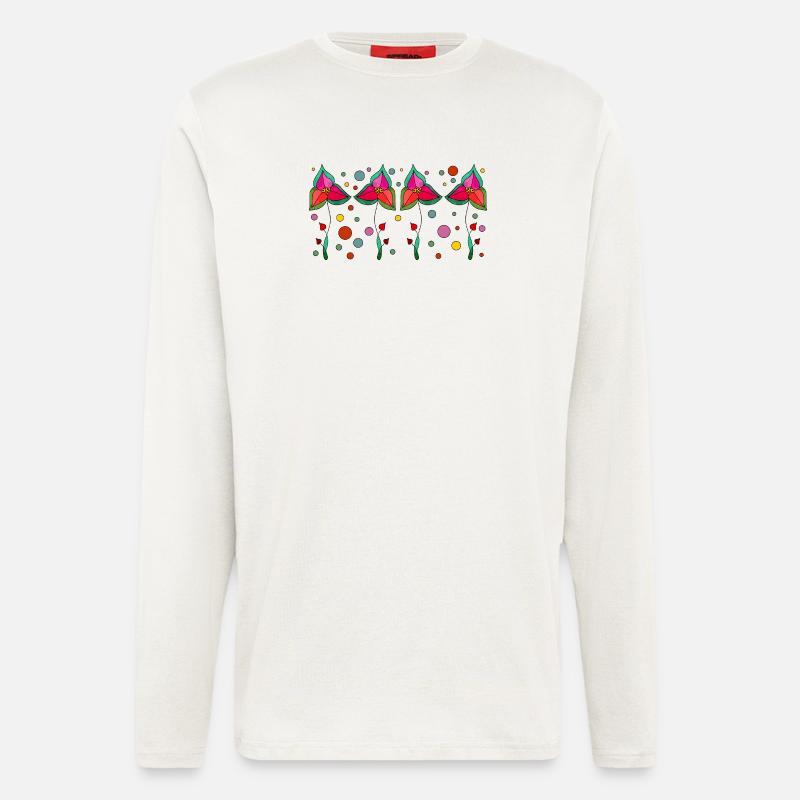 Flowers - Longsleeve - made by SPREAD  - OFF WHITE