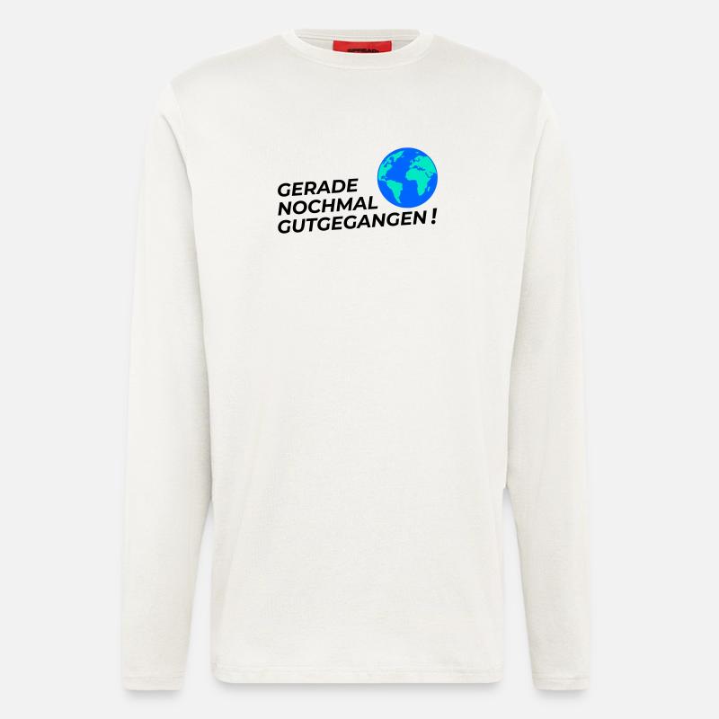 Nochmal gutgegangen - Langarmshirt - made by SPREAD  - OFF WHITE