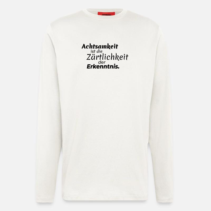 Mindfulness Tenderness - Longsleeve - made by SPREAD  - OFF WHITE