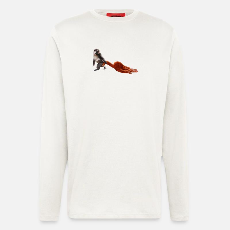 Punch - das kleine Äffchen - Langarmshirt - made by SPREAD  - OFF WHITE