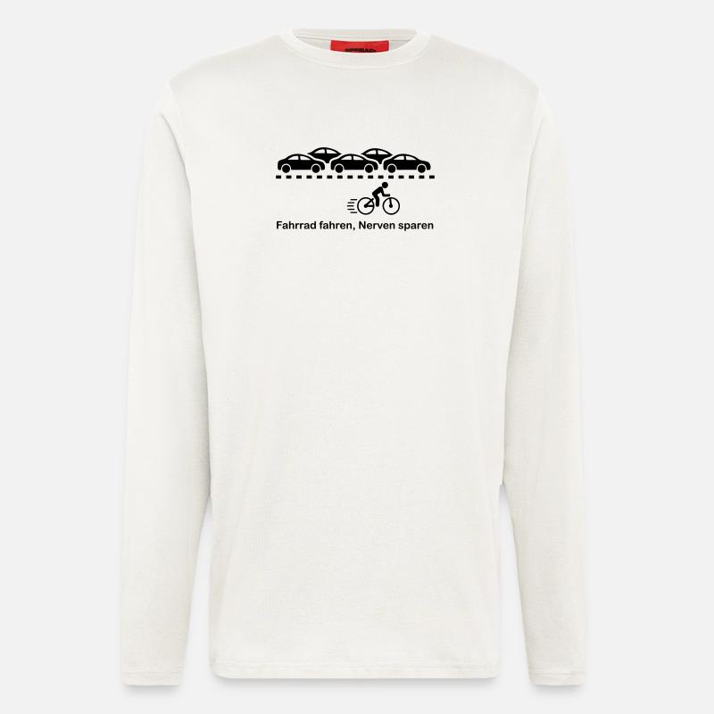 Fahrrad - Langarmshirt - made by SPREAD - OFF WHITE