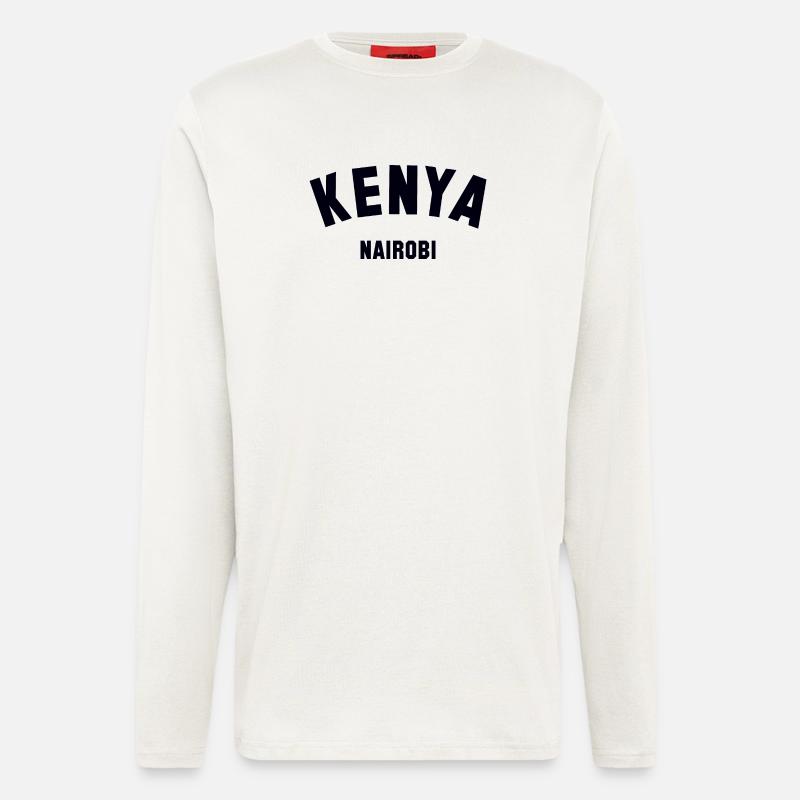 KENYA, Nairobi - Langarmshirt - made by SPREAD  - OFF WHITE