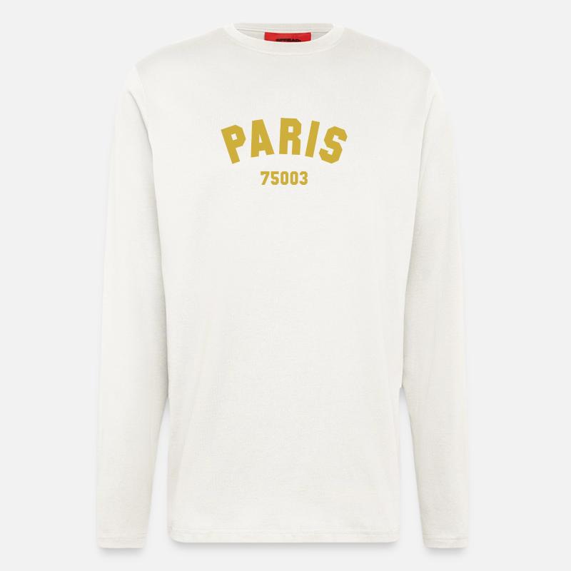 PARIS 3. Arrondissement - Langarmshirt - made by SPREAD  - OFF WHITE