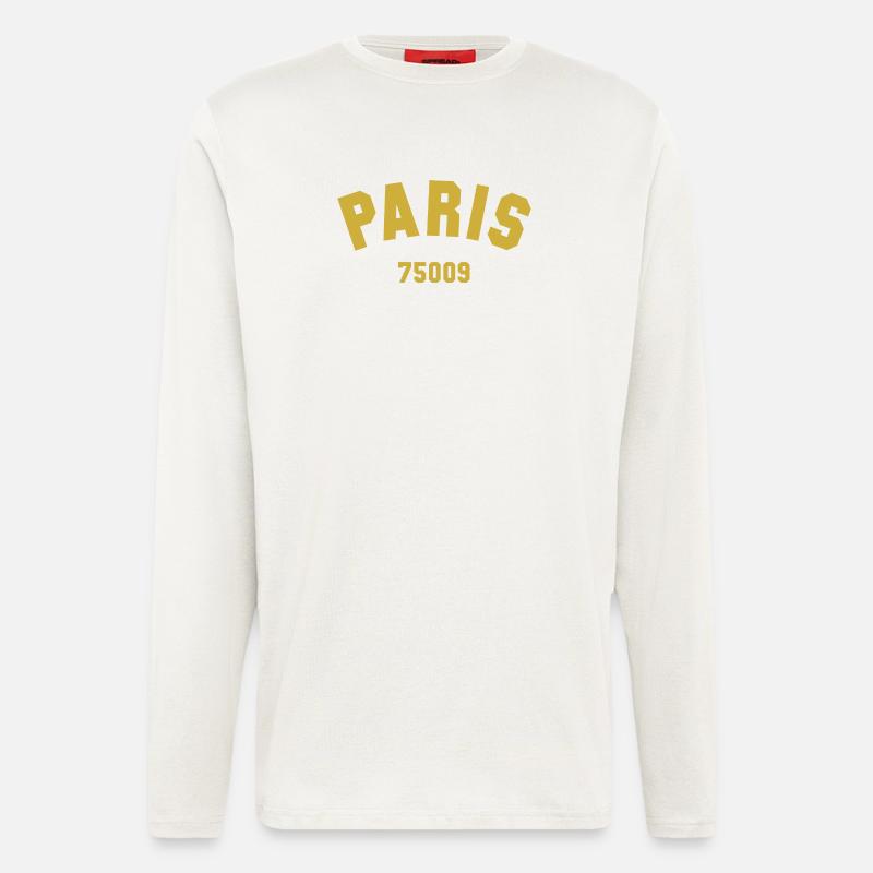 PARIS 9. Arrondissement - Langarmshirt - made by SPREAD - OFF WHITE