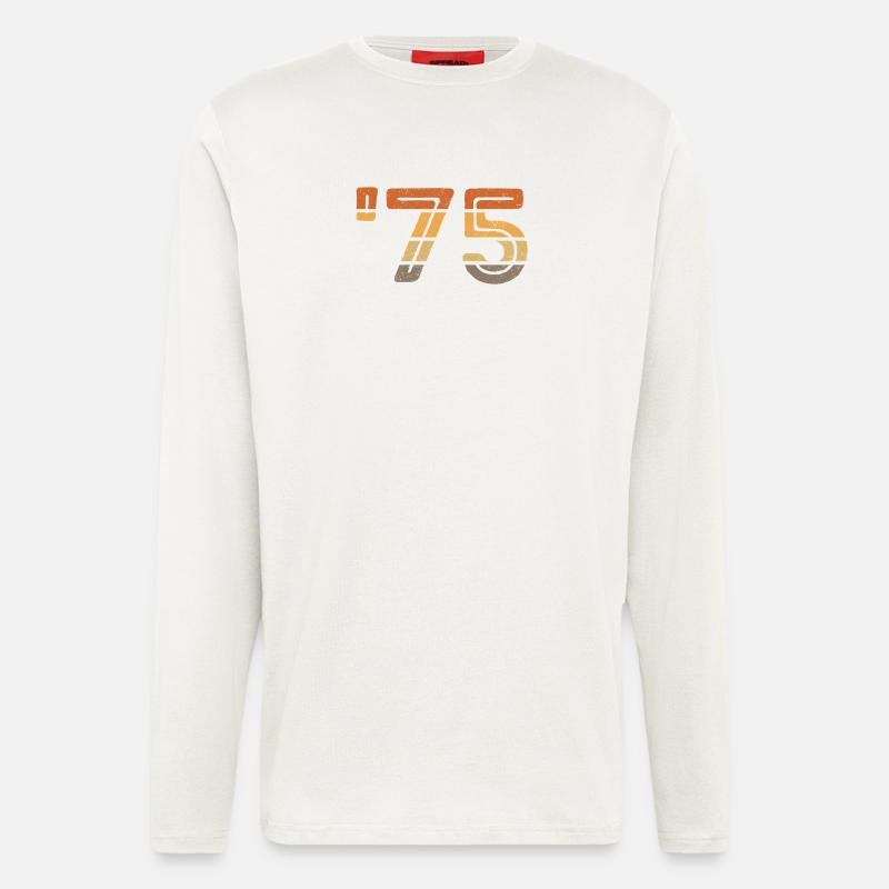 Year '75 - 1975 - Langarmshirt - made by SPREAD  - OFF WHITE