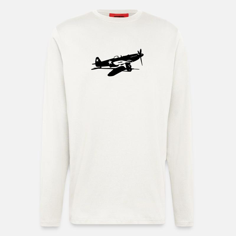 Yak-3 M - Langarmshirt - made by SPREAD  - OFF WHITE