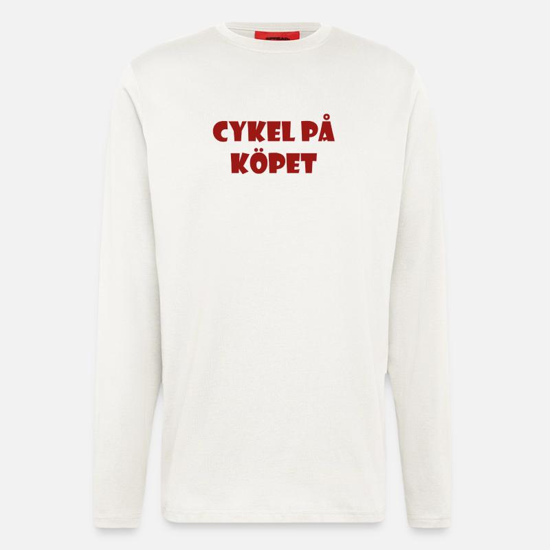 Bicycle in the Bargain – Text Design - Longsleeve - made by SPREAD  - OFF WHITE