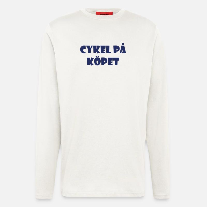 Bicycle in the Bargain – Text Design - Longsleeve - made by SPREAD  - OFF WHITE