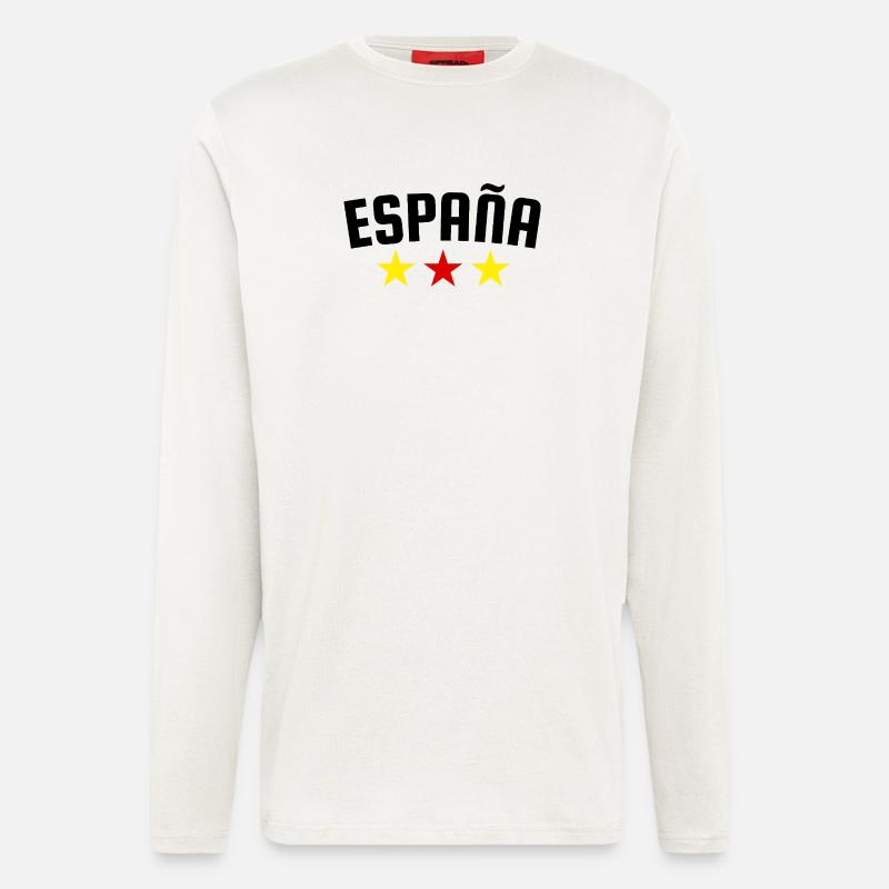 Spain Three Star Design - Longsleeve - made by SPREAD  - OFF WHITE