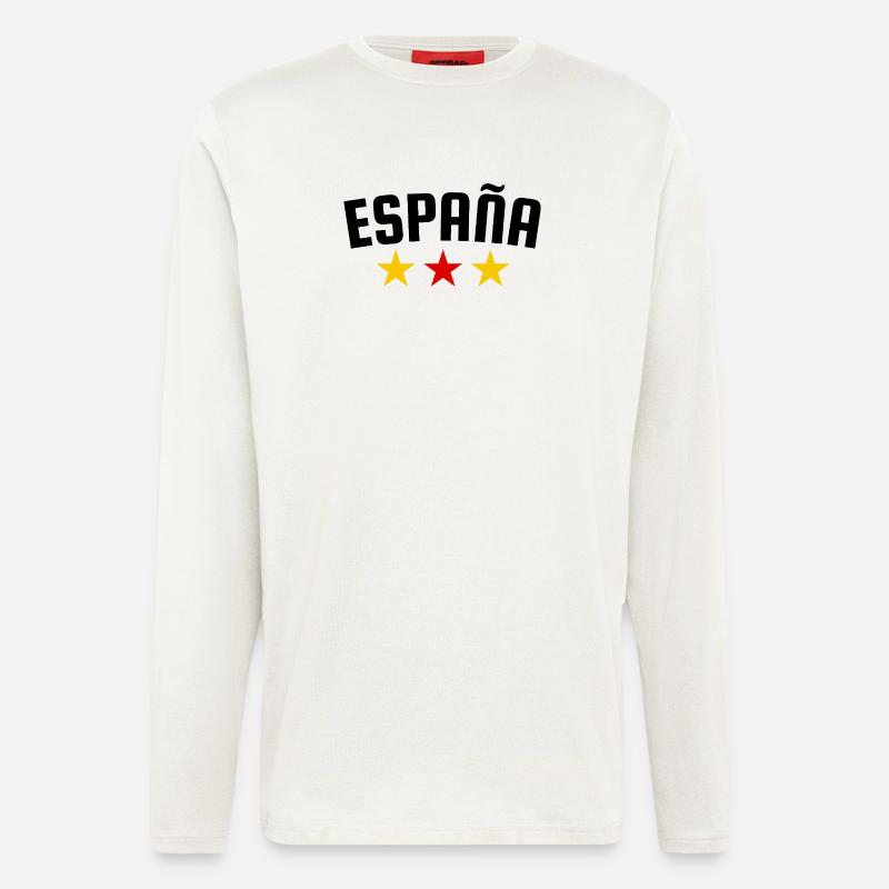 Conception Espagne 3 étoiles - Manches longues bio décontracté fabriqué en UE - OFF WHITE