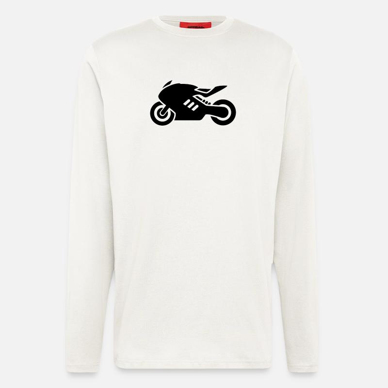 Motorrad - Langarmshirt - made by SPREAD  - OFF WHITE