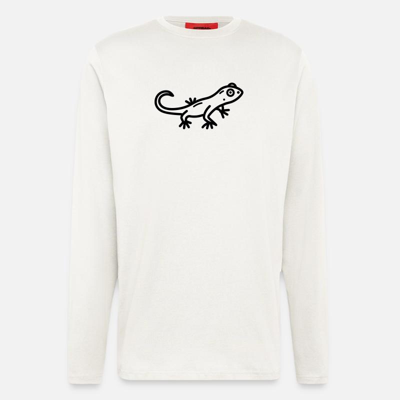 Eidechse - Langarmshirt - made by SPREAD  - OFF WHITE