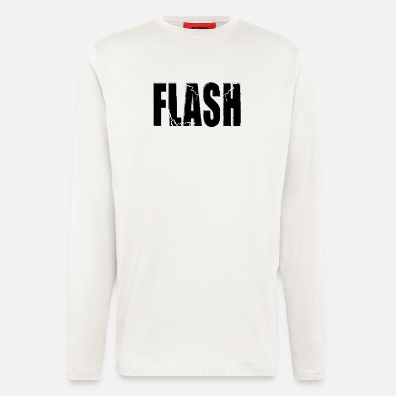 FLASH CLAIM with flash - Longsleeve - made by SPREAD  - OFF WHITE