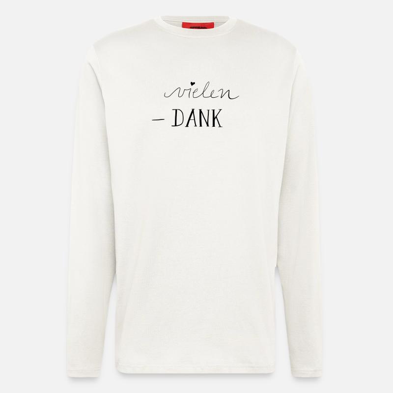 vielen Dank - Langarmshirt - made by SPREAD  - OFF WHITE