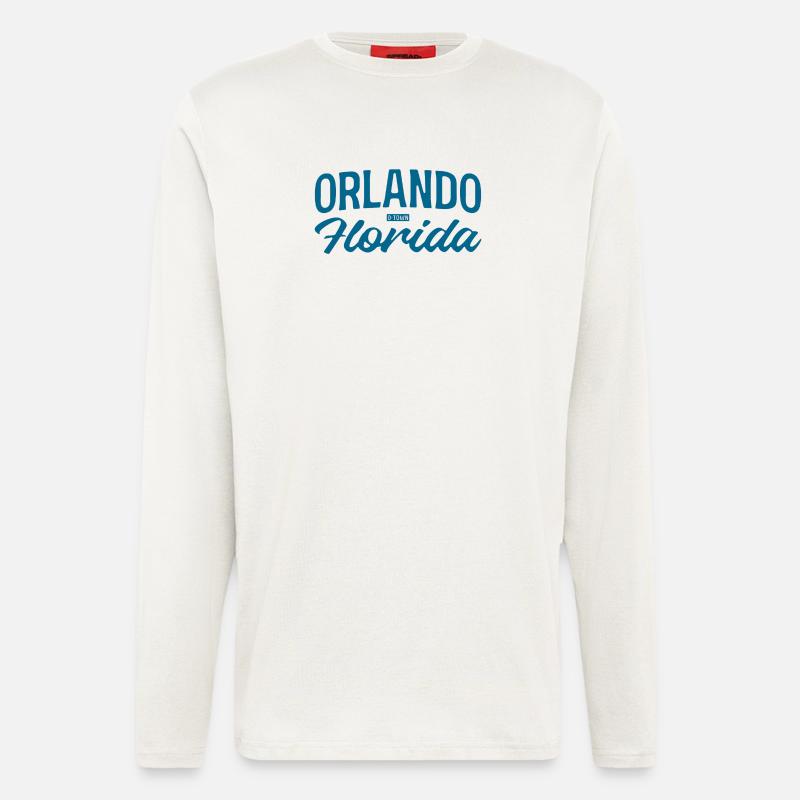 Orlando Florida Script Stil - Langarmshirt - made by SPREAD  - OFF WHITE