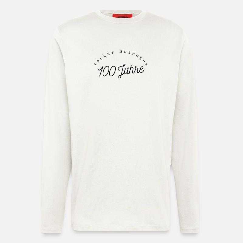 Tolles Geschenk 100 Jahre  - Langarmshirt - made by SPREAD  - OFF WHITE