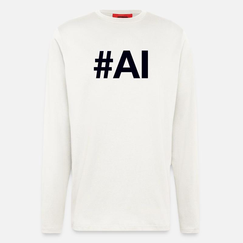 AI Artificial Intelligence - Langarmshirt - made by SPREAD  - OFF WHITE