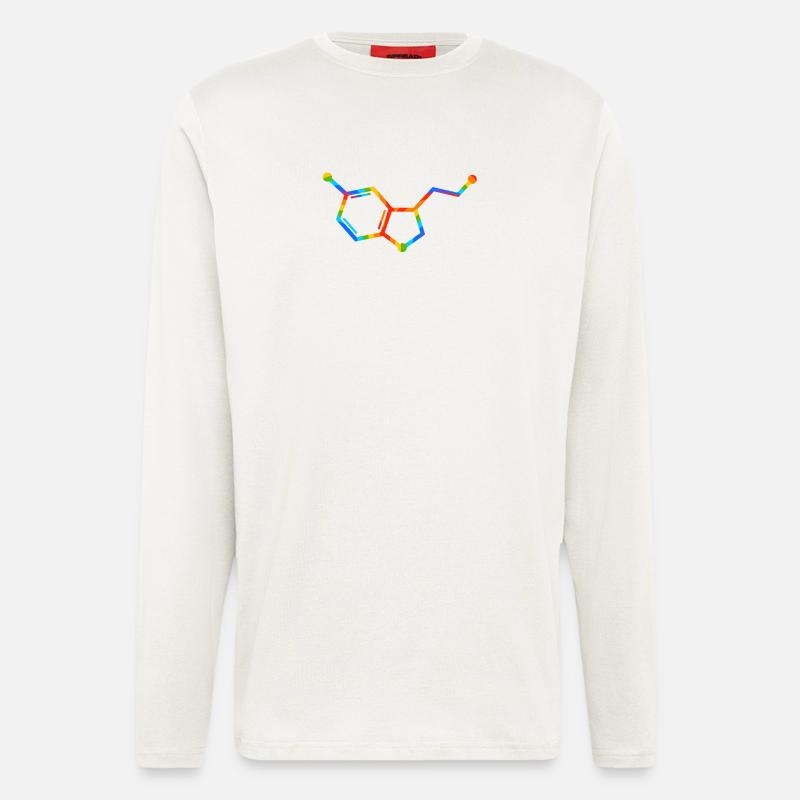 Rainbow Molecule Geometry - seratonin - Longsleeve - made by SPREAD  - OFF WHITE