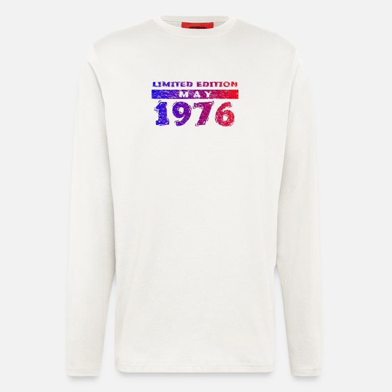 50th Birthday Limited Edition 05/1976 - Longsleeve - made by SPREAD  - OFF WHITE