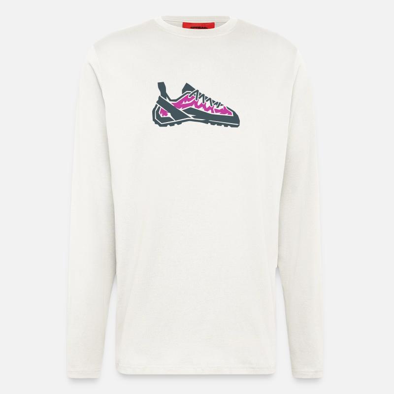 Climbing Shoe Bouldering Vector - Longsleeve - made by SPREAD  - OFF WHITE
