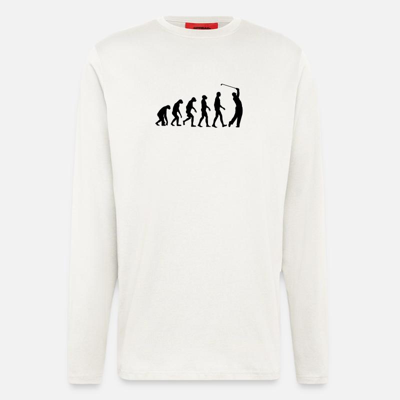 Golf Evolution Golfing - Langarmshirt - made by SPREAD  - OFF WHITE