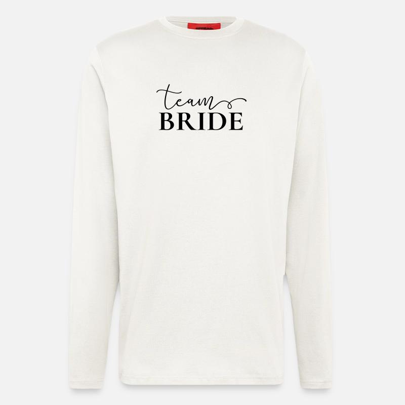 "Team Bride" , customizable - Longsleeve - made by SPREAD  - OFF WHITE