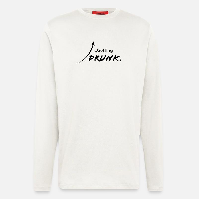 Getting drunk, version 1 - Longsleeve - made by SPREAD  - OFF WHITE