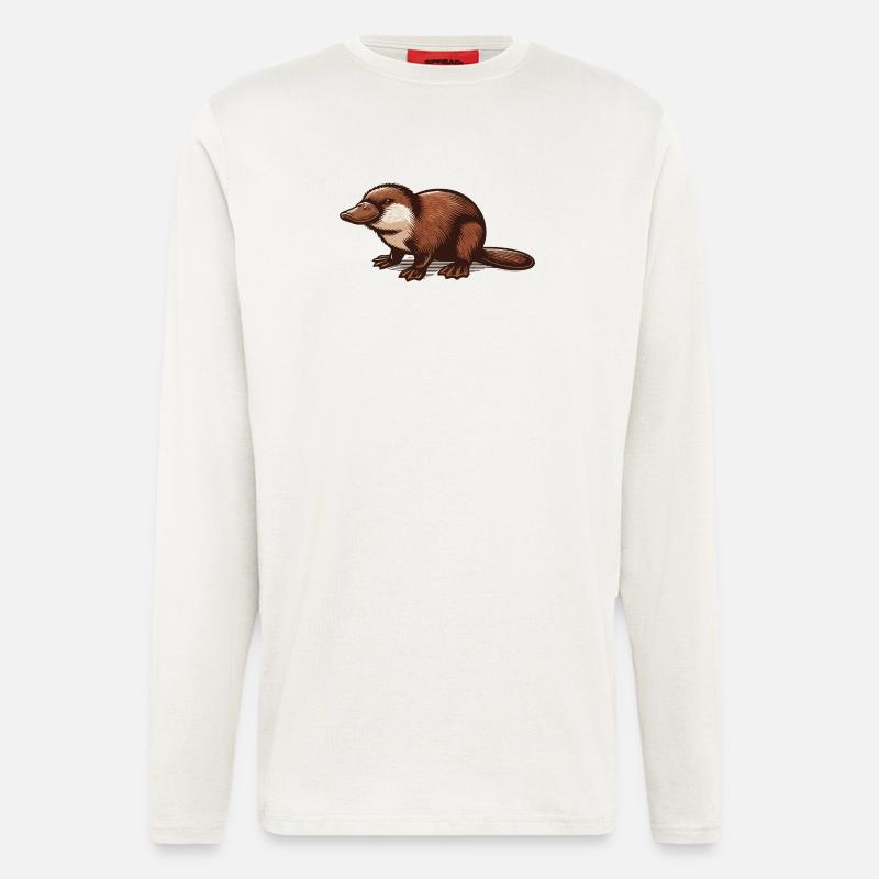 Schnabeltier - Langarmshirt - made by SPREAD  - OFF WHITE
