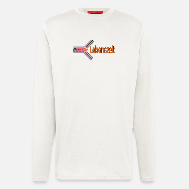 LEBENSZEIT ZEIT LEBEN - Langarmshirt - made by SPREAD  - OFF WHITE