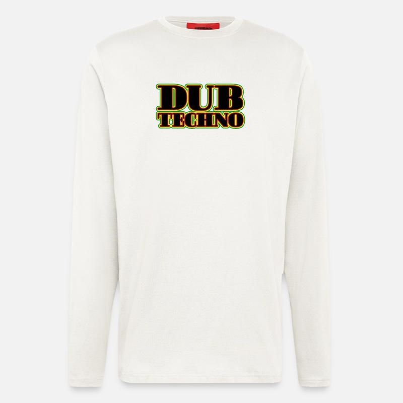 Dub Techno Neon Retro - Longsleeve - made by SPREAD  - OFF WHITE