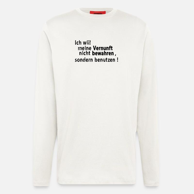 Vernunft bewahren - Langarmshirt - made by SPREAD  - OFF WHITE