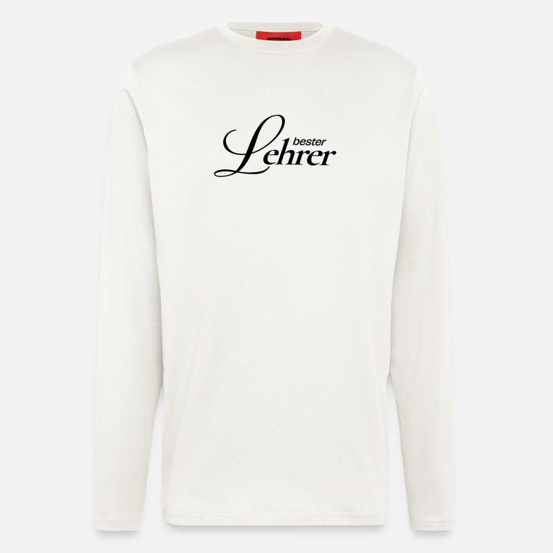 Beste Lehrer!  - Langarmshirt - made by SPREAD  - OFF WHITE