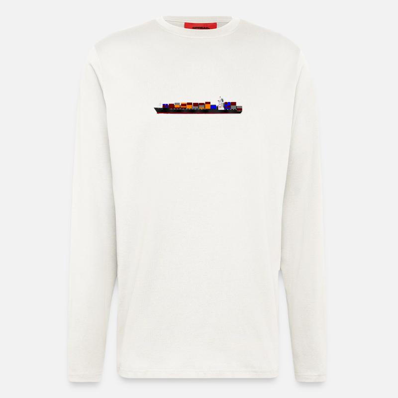 Container Ship - Longsleeve - made by SPREAD  - OFF WHITE