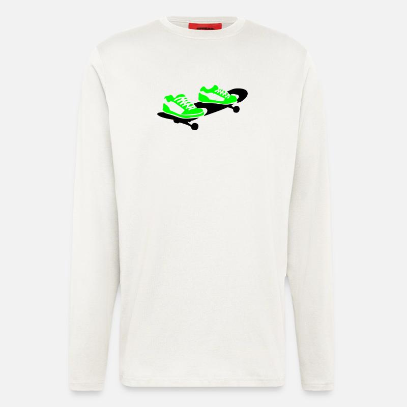 Skateboard - Langarmshirt - made by SPREAD  - OFF WHITE