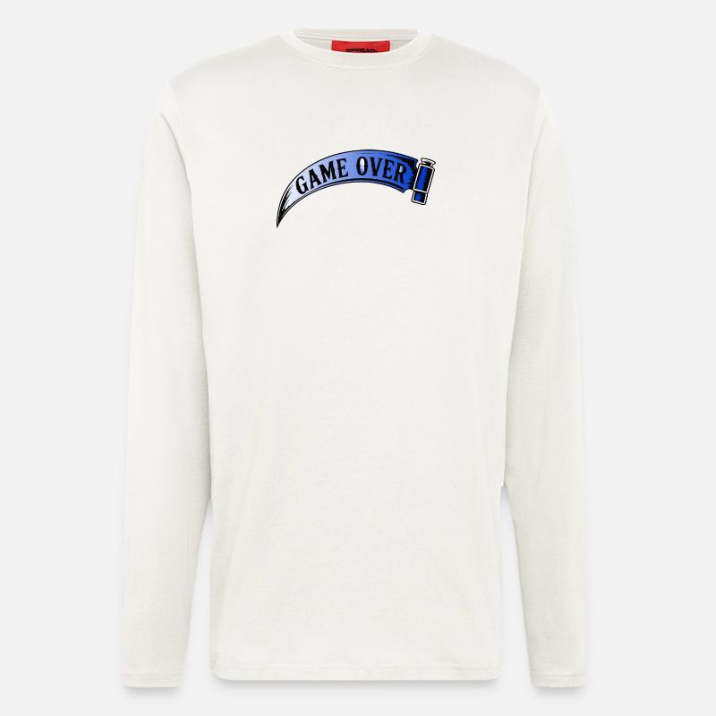 Game Over Retro Arcade Banner - Langarmshirt - made by SPREAD  - OFF WHITE