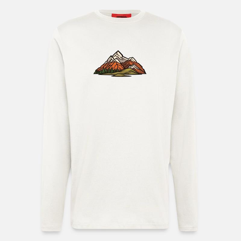 Mountains Landscape - Longsleeve - made by SPREAD  - OFF WHITE