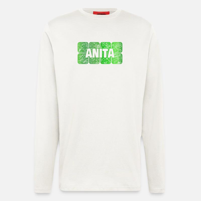 Maedchenname Anita - Langarmshirt - made by SPREAD  - OFF WHITE