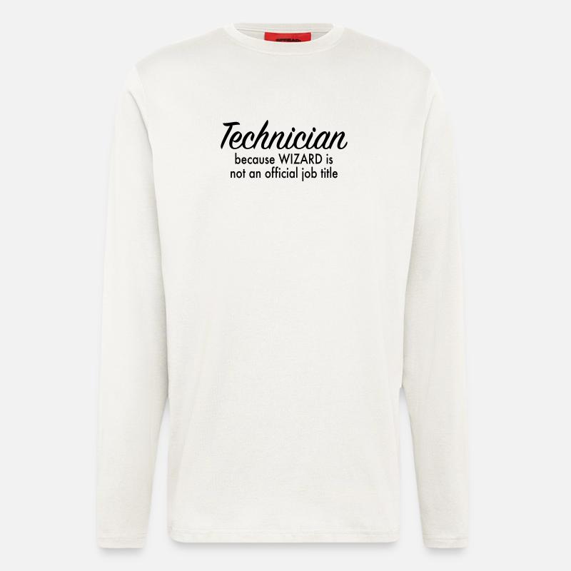 Techniciens - Manches longues bio décontracté fabriqué en UE - OFF WHITE