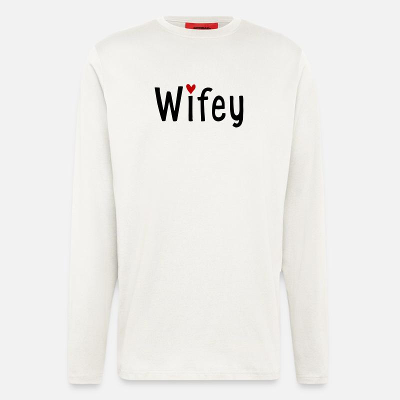 Ehefrau - Langarmshirt - made by SPREAD  - OFF WHITE
