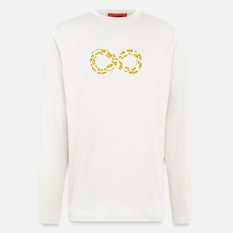 Leopard Infinity Loop (alternate) - Longsleeve - made by SPREAD  - OFF WHITE
