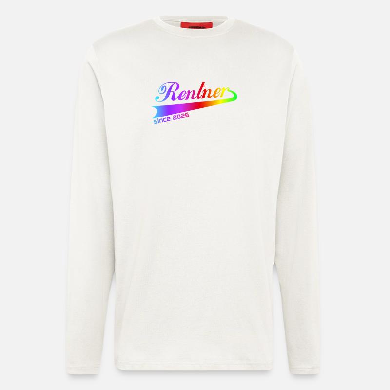 Rentner 2026 Ruhestand Rentner Pullover, Kappe - Langarmshirt - made by SPREAD  - OFF WHITE