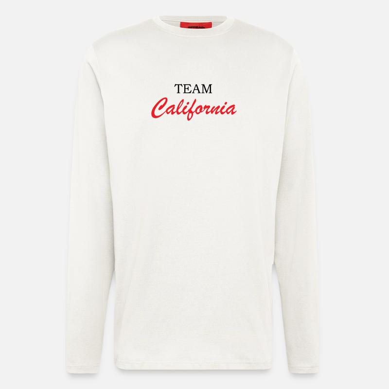 California Script Rot - Langarmshirt - made by SPREAD  - OFF WHITE