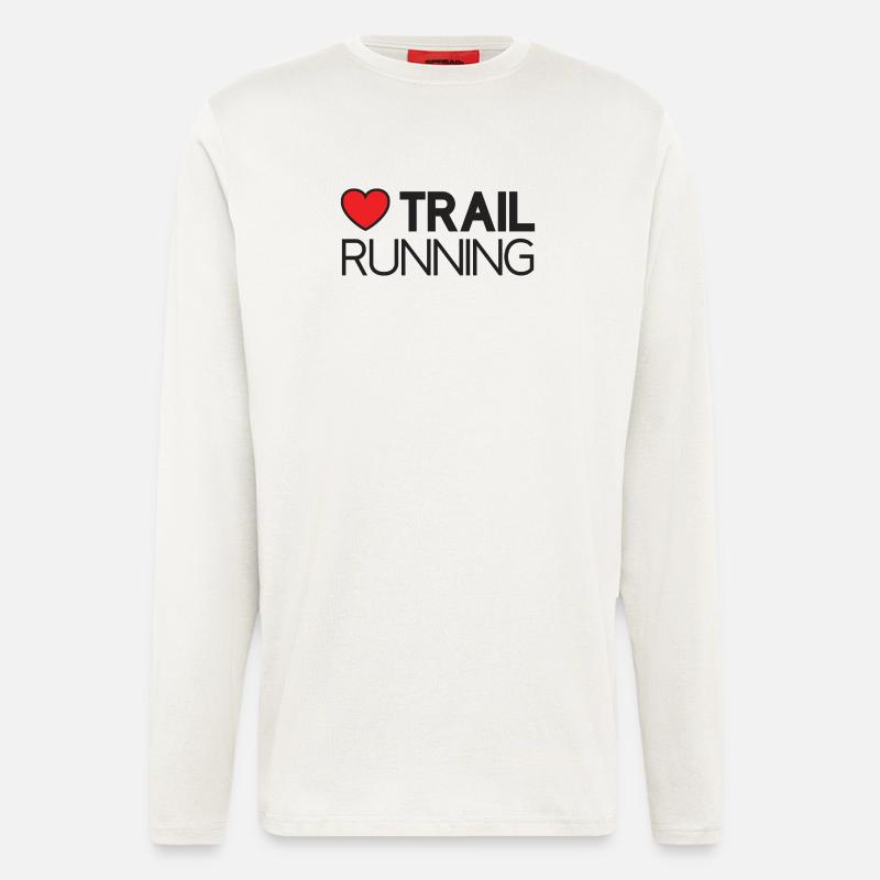 Ich liebe Trailrunning - Langarmshirt - made by SPREAD  - OFF WHITE