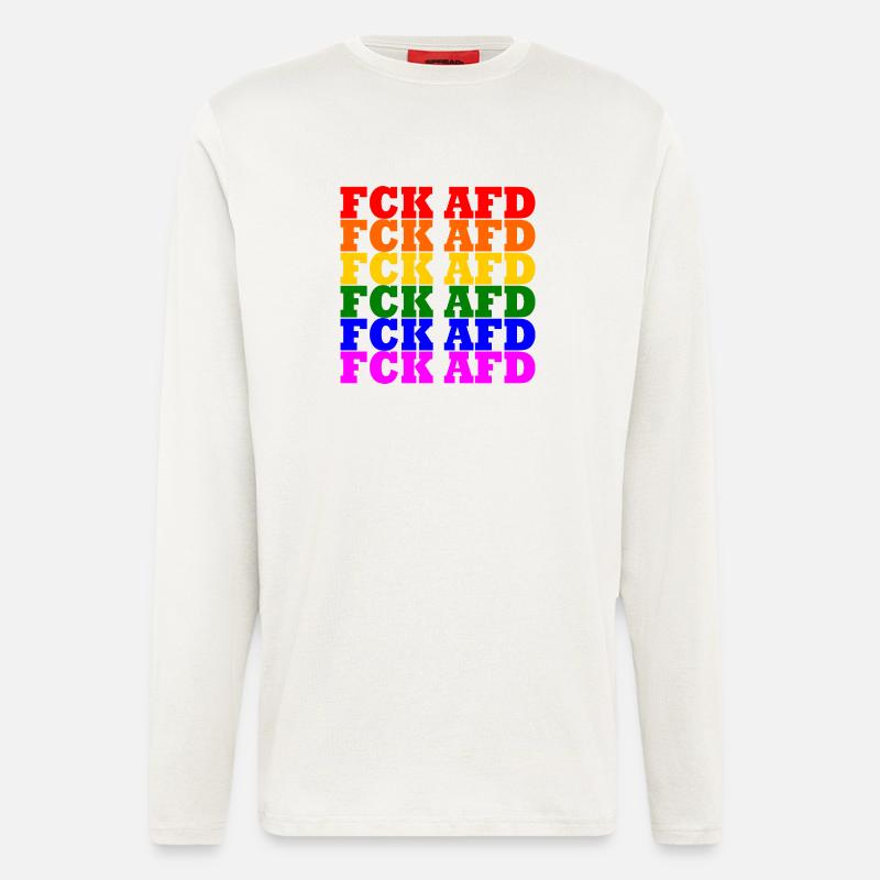 Fck afd - Langarmshirt - made by SPREAD  - OFF WHITE
