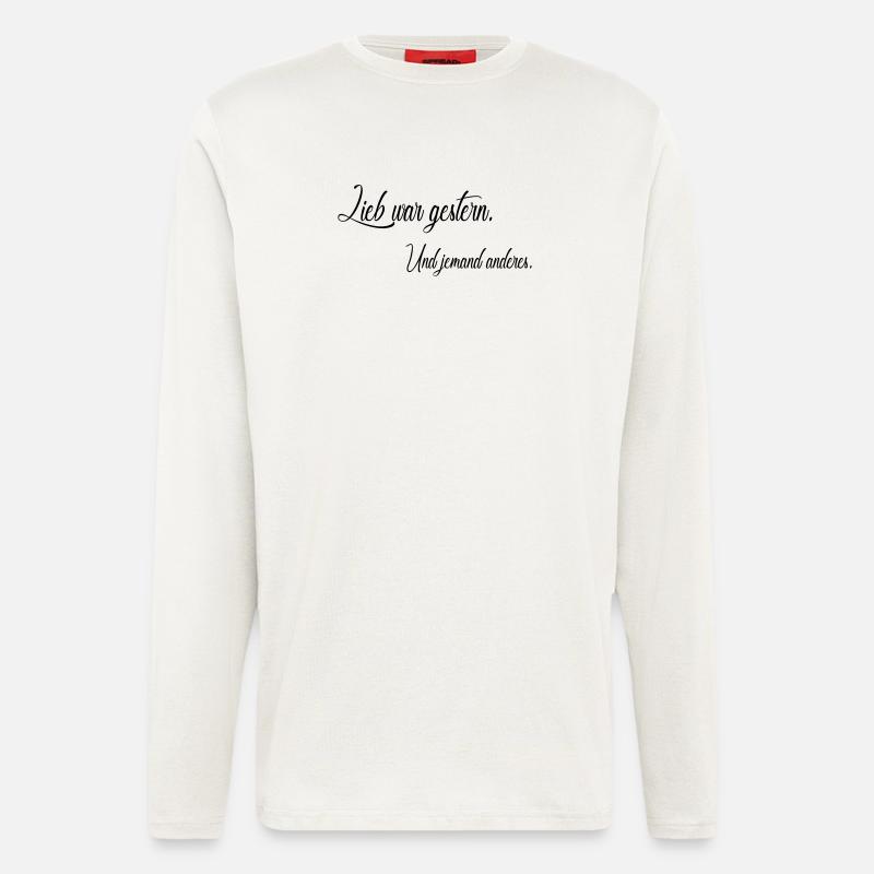 Lieb war gestern - Langarmshirt - made by SPREAD  - OFF WHITE