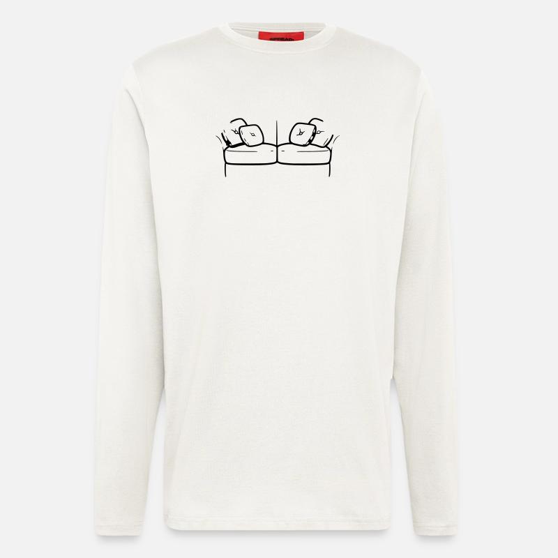 Silhouette de canapé Détendue Vector - Manches longues bio décontracté fabriqué en UE - OFF WHITE