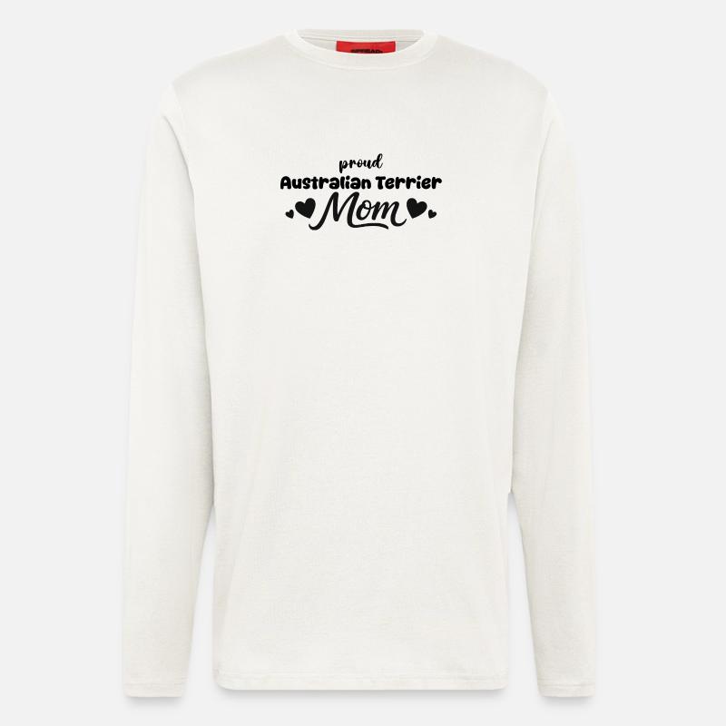  Stolze Aussie Terrier Mutter, Australischer - Langarmshirt - made by SPREAD  - OFF WHITE