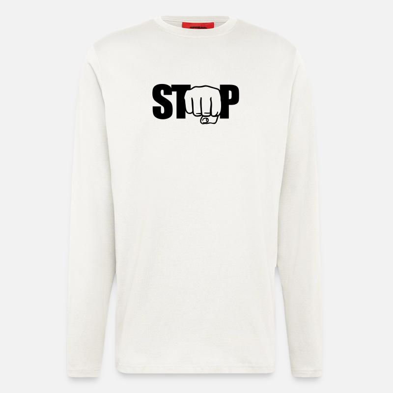 Stop Faust - Langarmshirt - made by SPREAD  - OFF WHITE