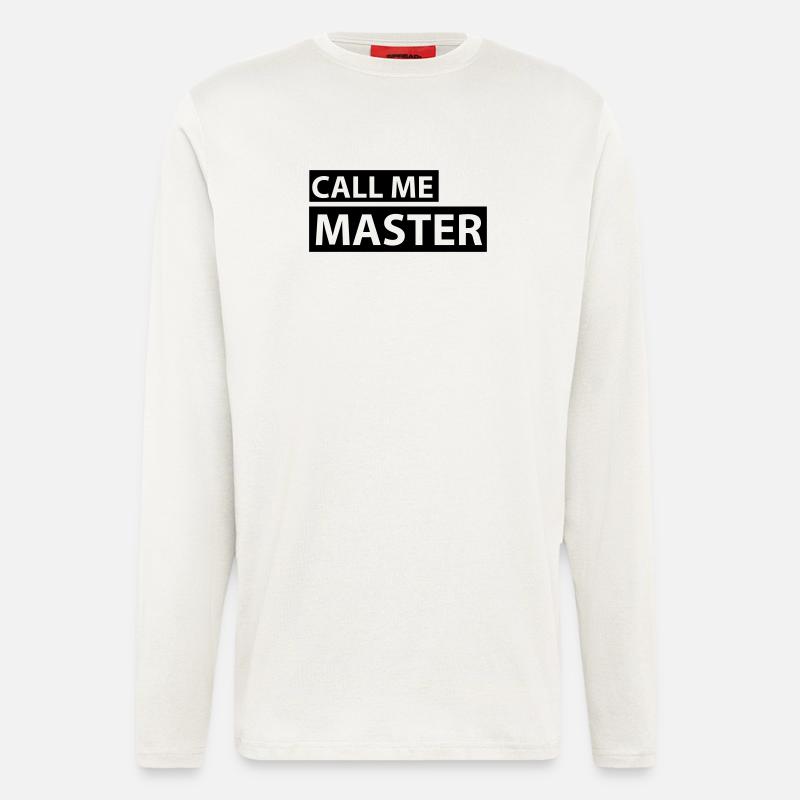 CALL ME MASTER - Longsleeve - made by SPREAD  - OFF WHITE